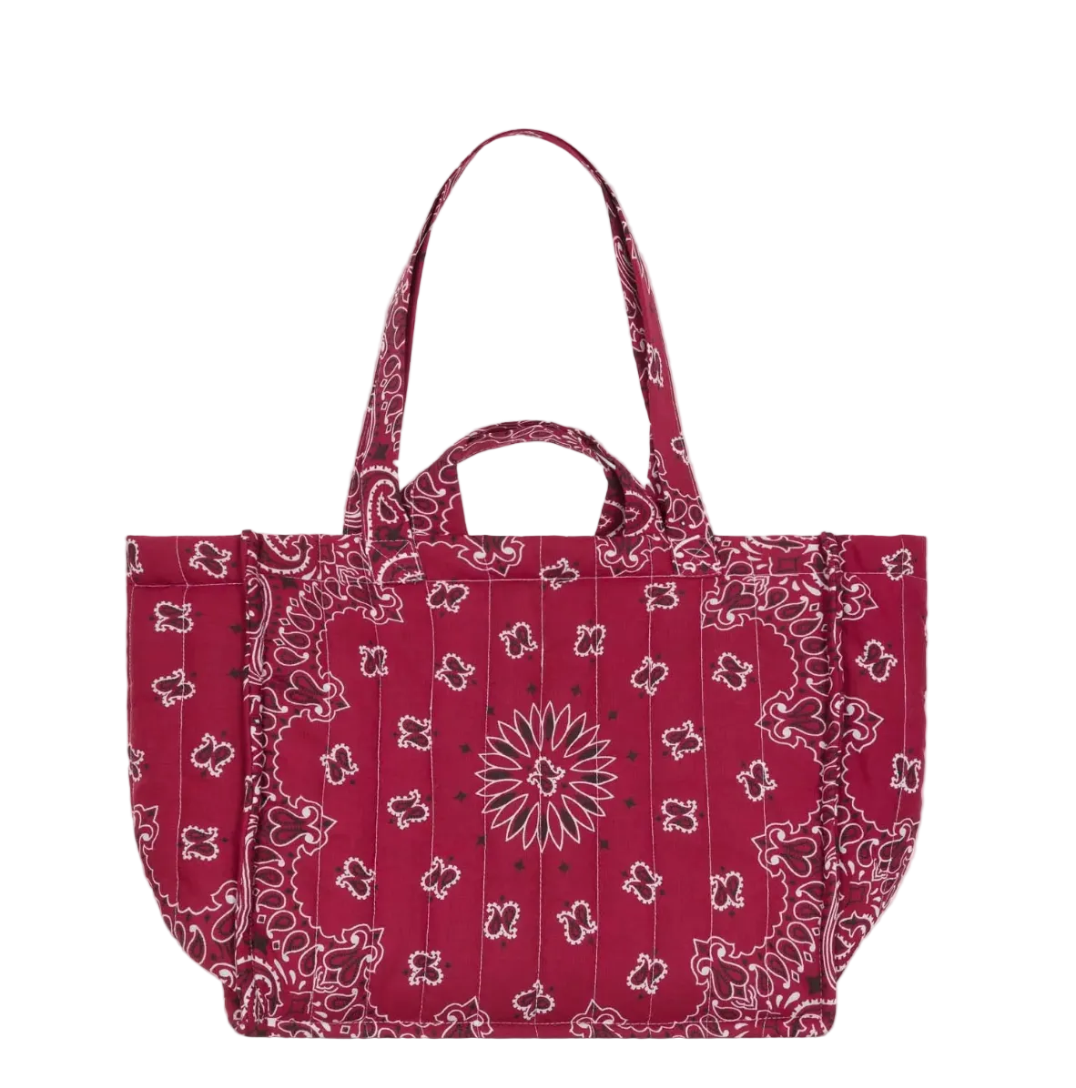 Moyen Cabas Matelassé - THE GOOD LUCK CHARM - Burgundy