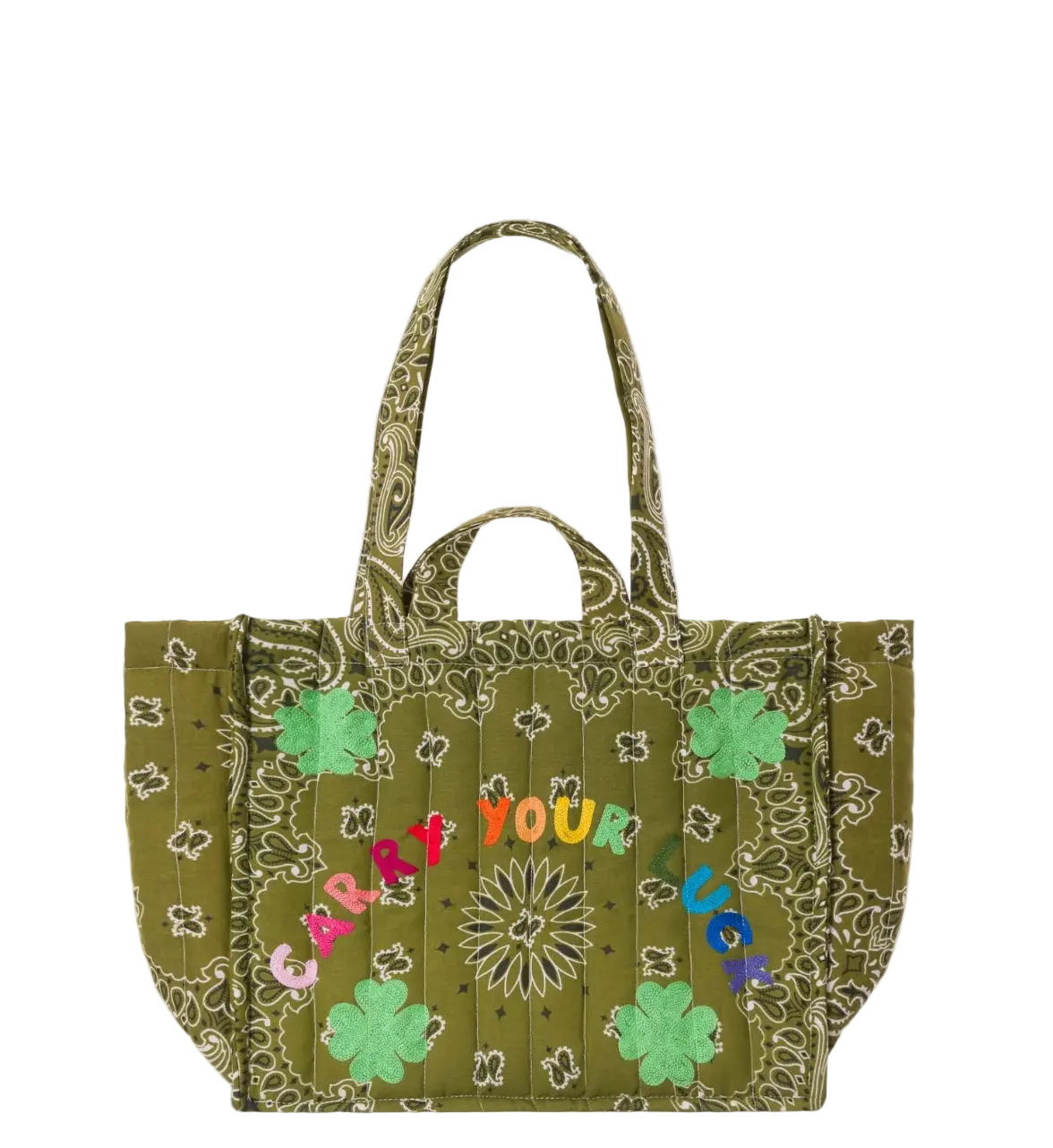 Moyen Cabas Matelassé - CARRY YOUR LUCK CHARM - Bronze