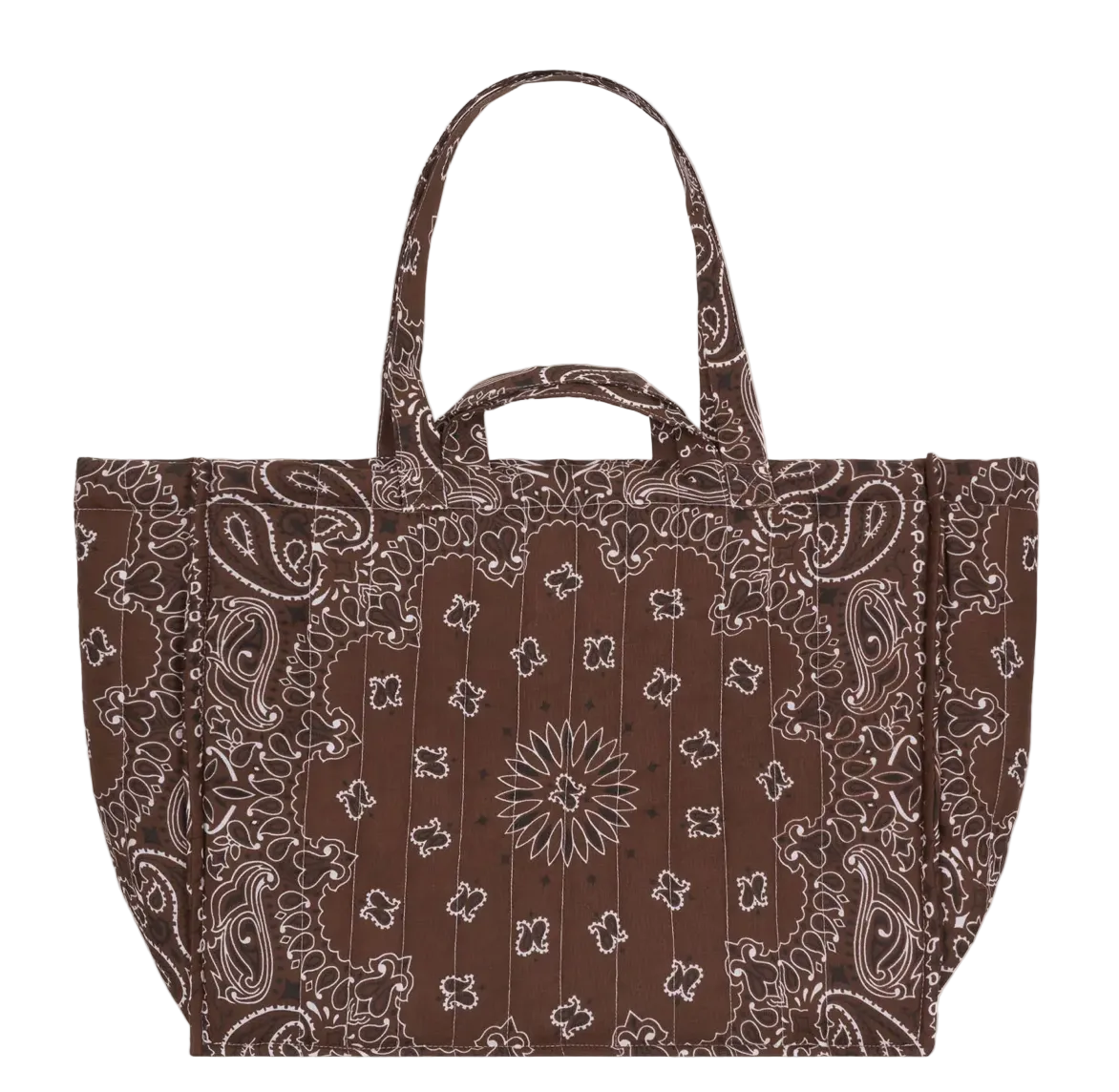 Maxi Cabas Matelassé - CARRY YOUR LUCK CHARM - Brown