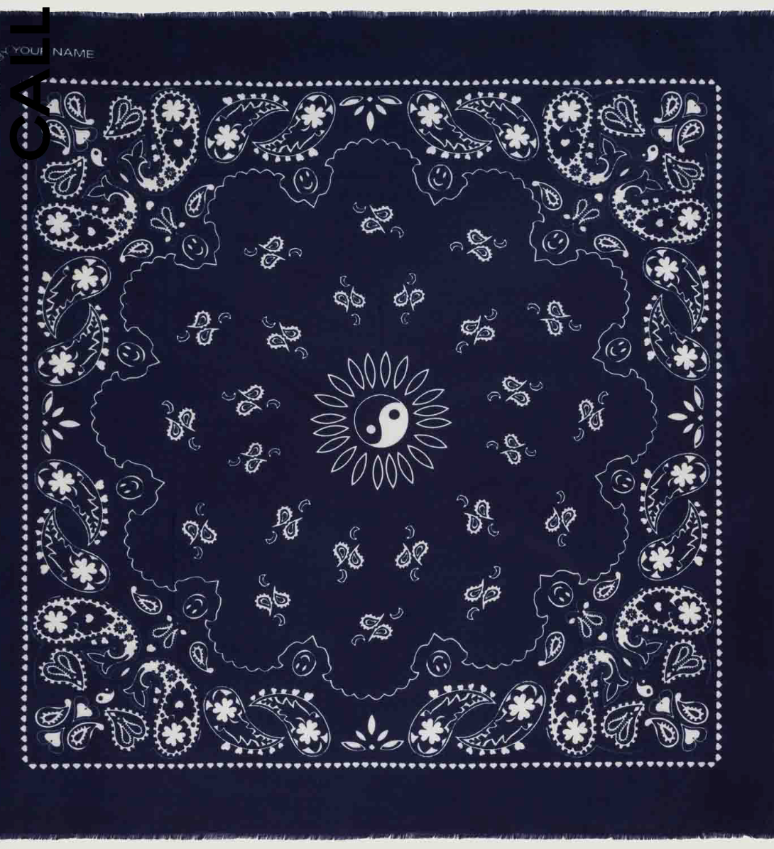 Étole Paisley - Navy