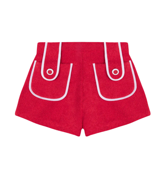 Carambola Towel Shorts Red