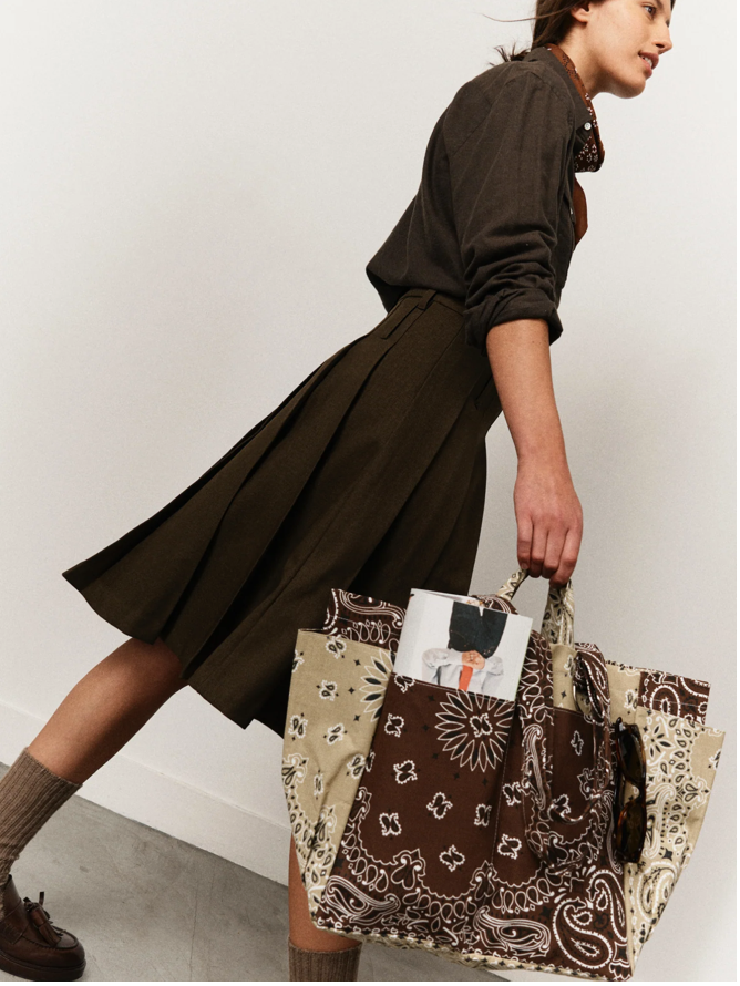 Picnic Bag - Brown/ Beige