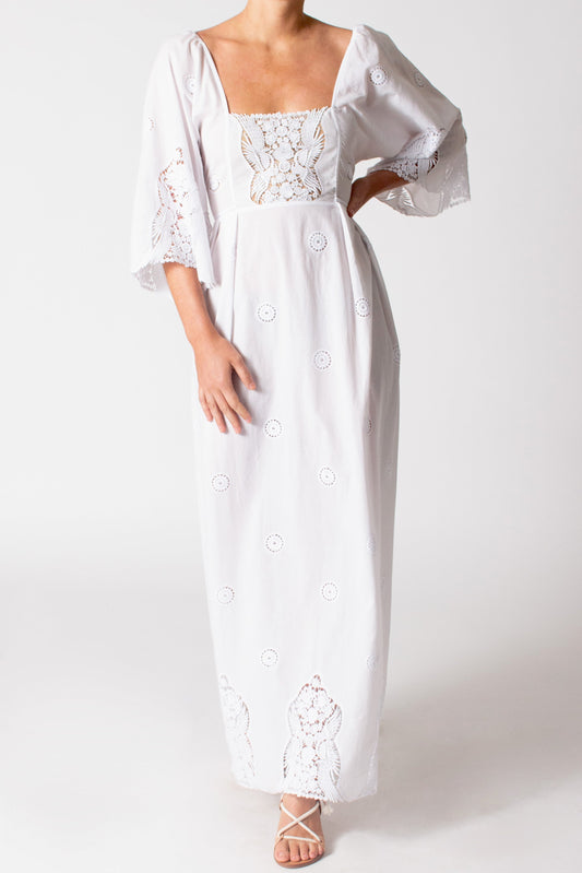 Meredith Falcon Embroidery Dress