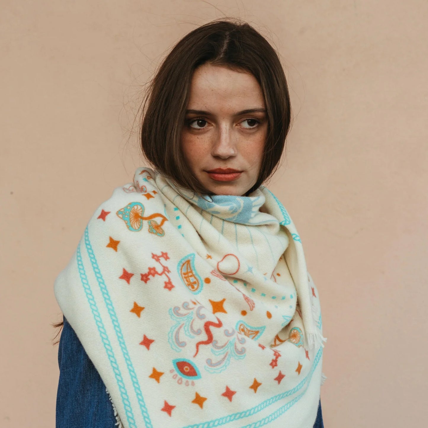 Cosmic Rodeo Cashmere Bandana Wrap