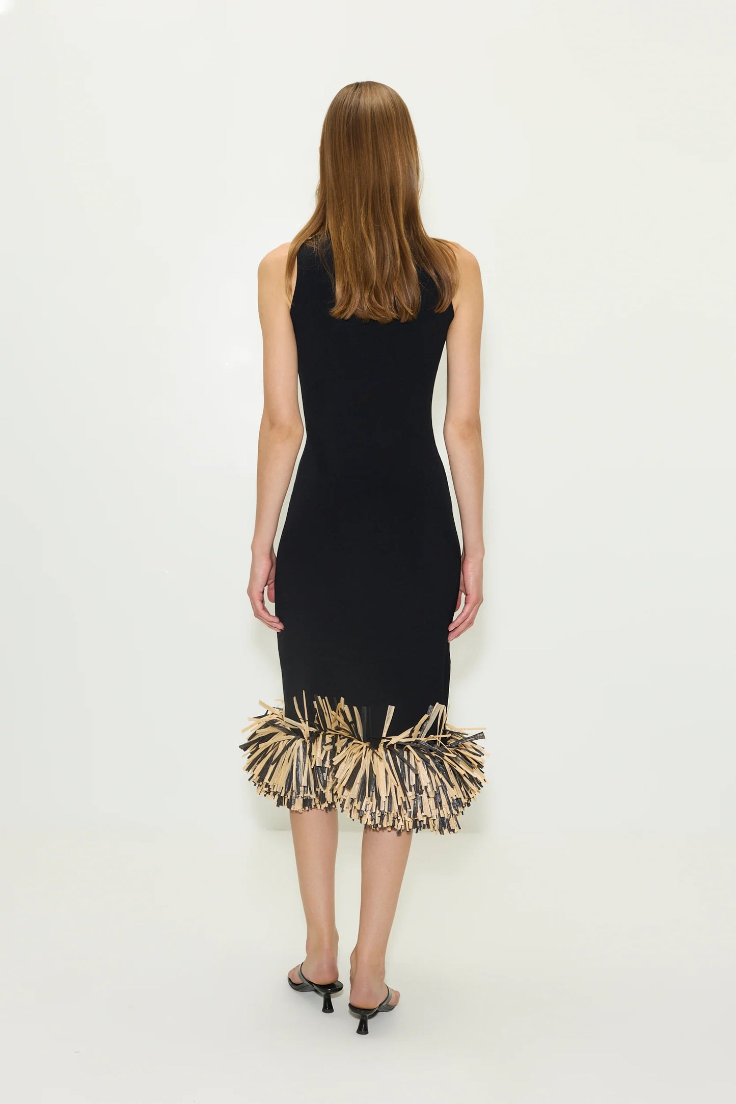 Boa Raffia Midi Dress - Pre-Order