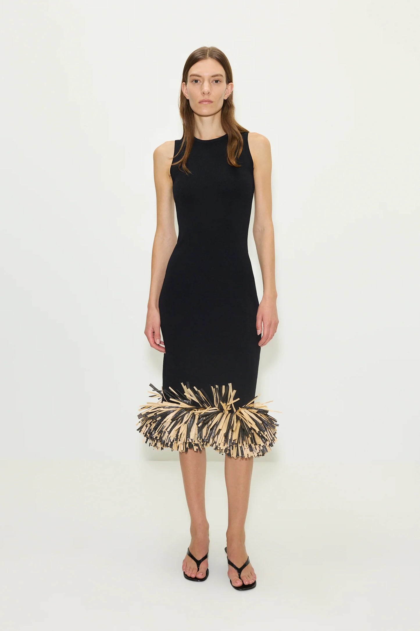 Boa Raffia Midi Dress - Pre-Order