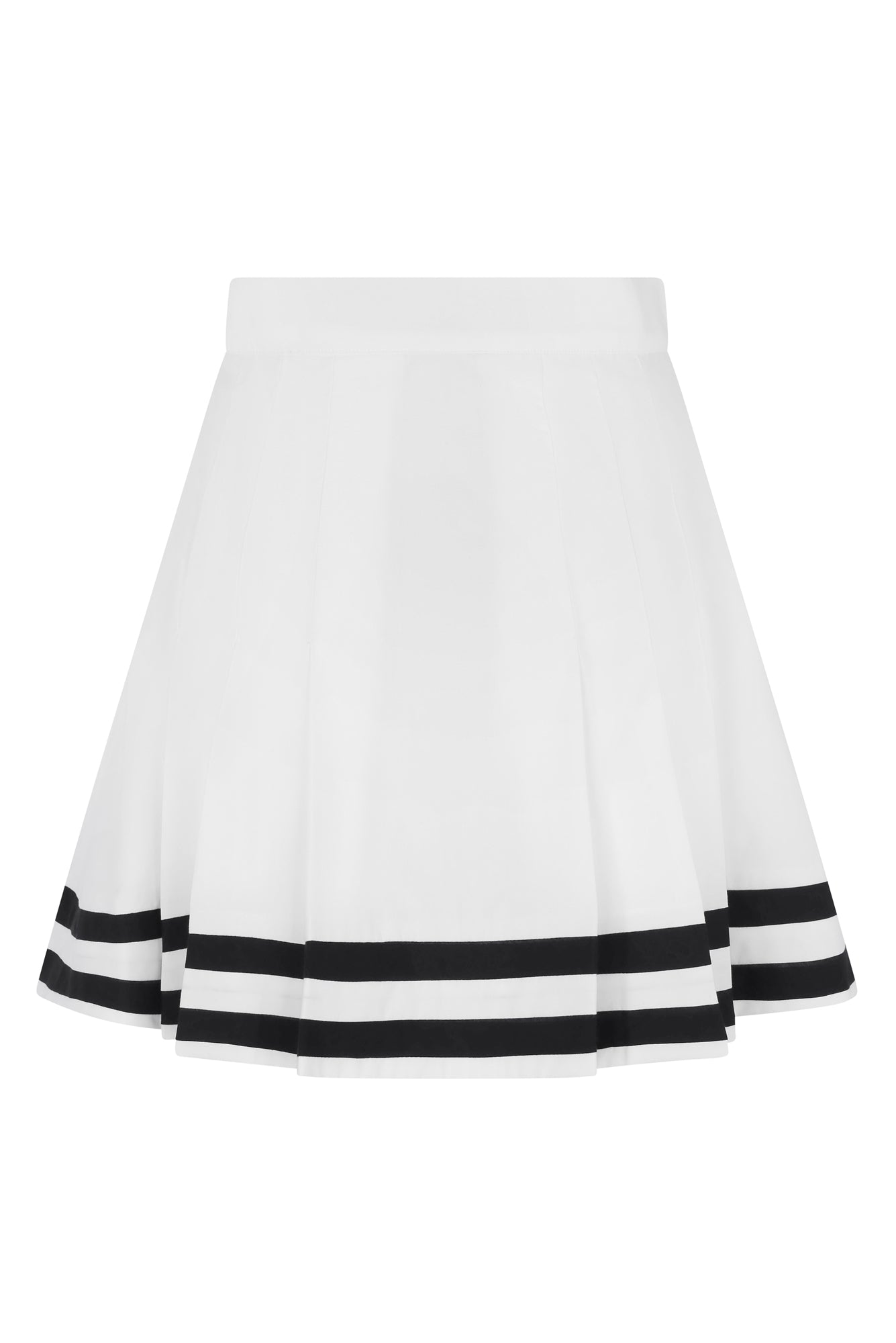 Zinia Skirt in White / Navy