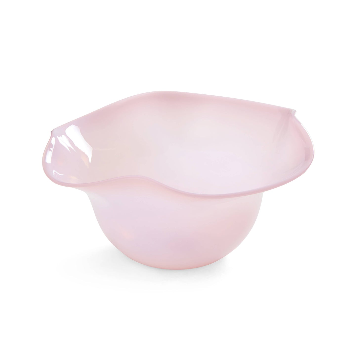 The Antonia Murano Ruffle Bowl in Pink