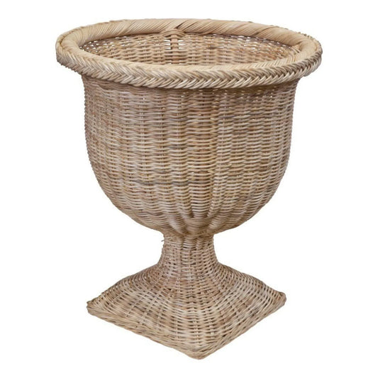 Braided Wicker Urn