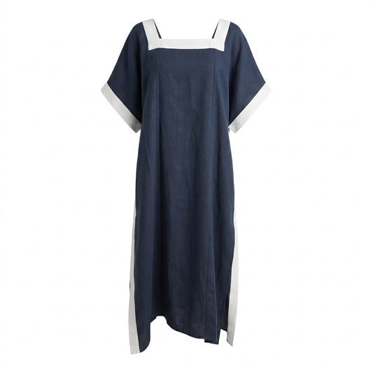Astypalea square-neck midi dress