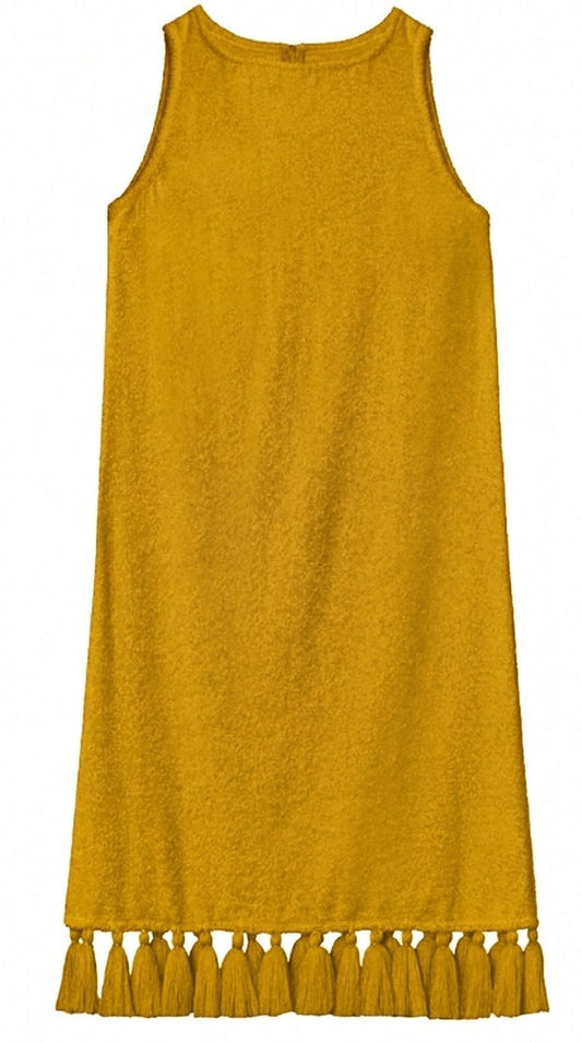 Manon Short Dress - Mustard