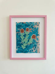 Ebru Flower Original Painting