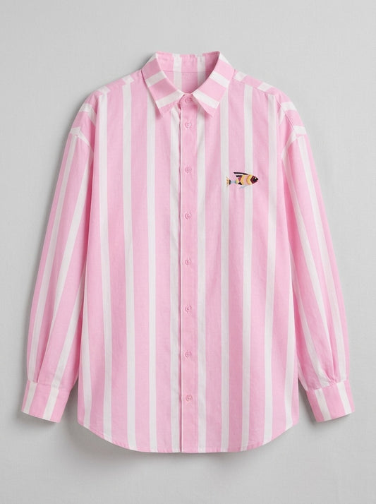 Striped Oxford Cover-Up