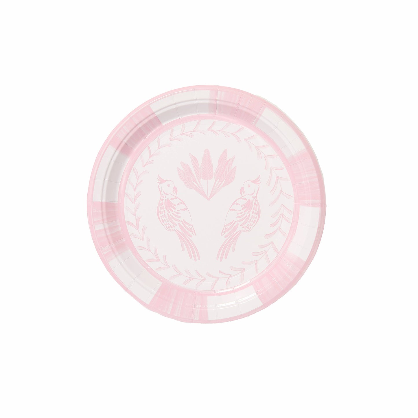 Lovebirds Josephine Salad and Dessert Plates - 8 per pack: Pink Lemonade & Pink