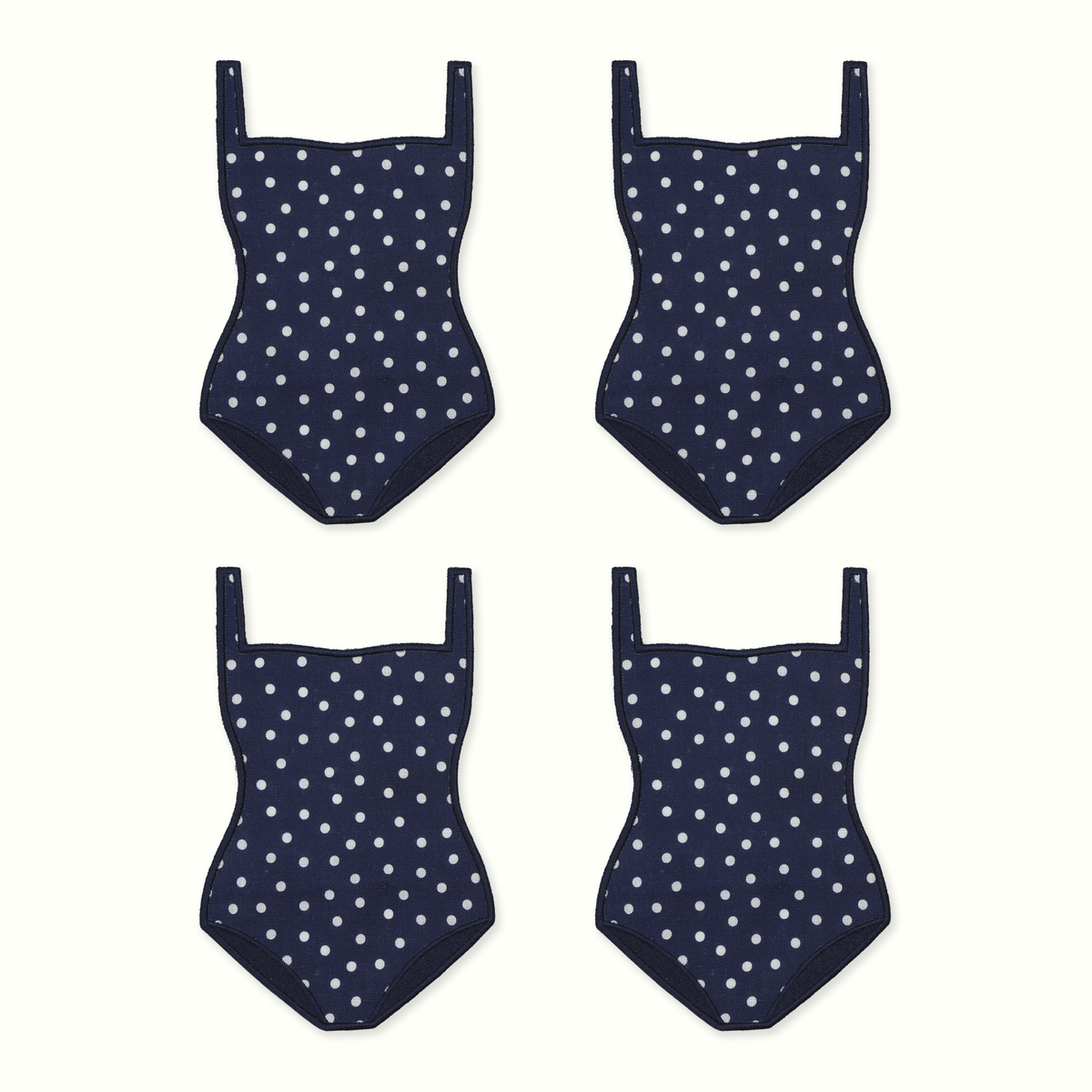 Polka Dot Swimsuit Cocktail Napkins