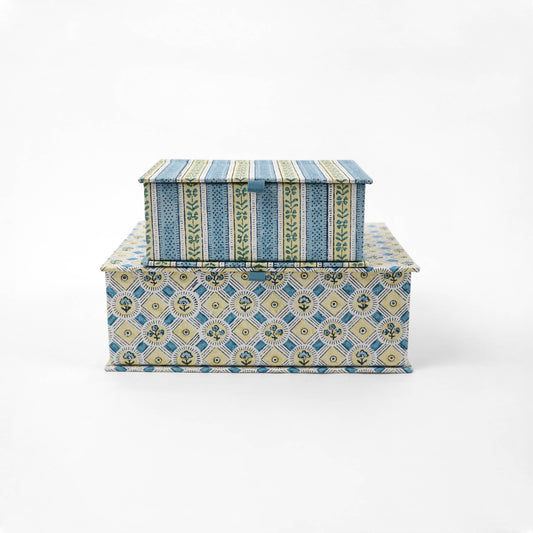 Block-Printed Keepsake Box