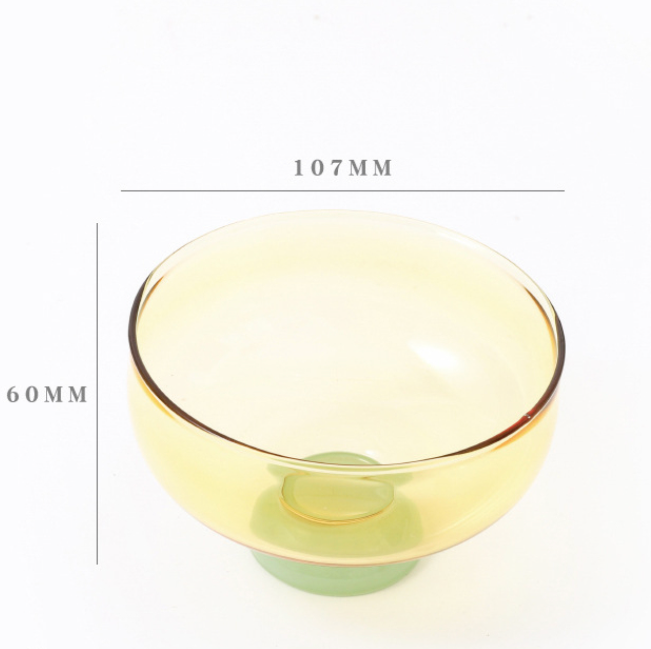 Candy Glass Bowl: Green