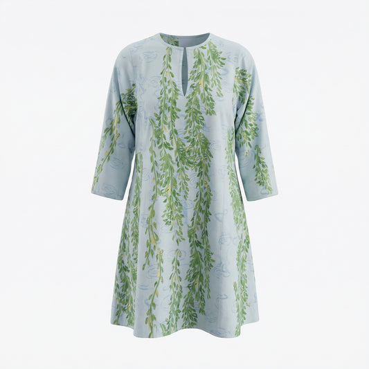 Floral Poplin Rachel Short Kaftan