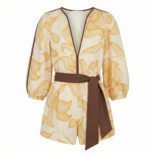 V-neck playsuit