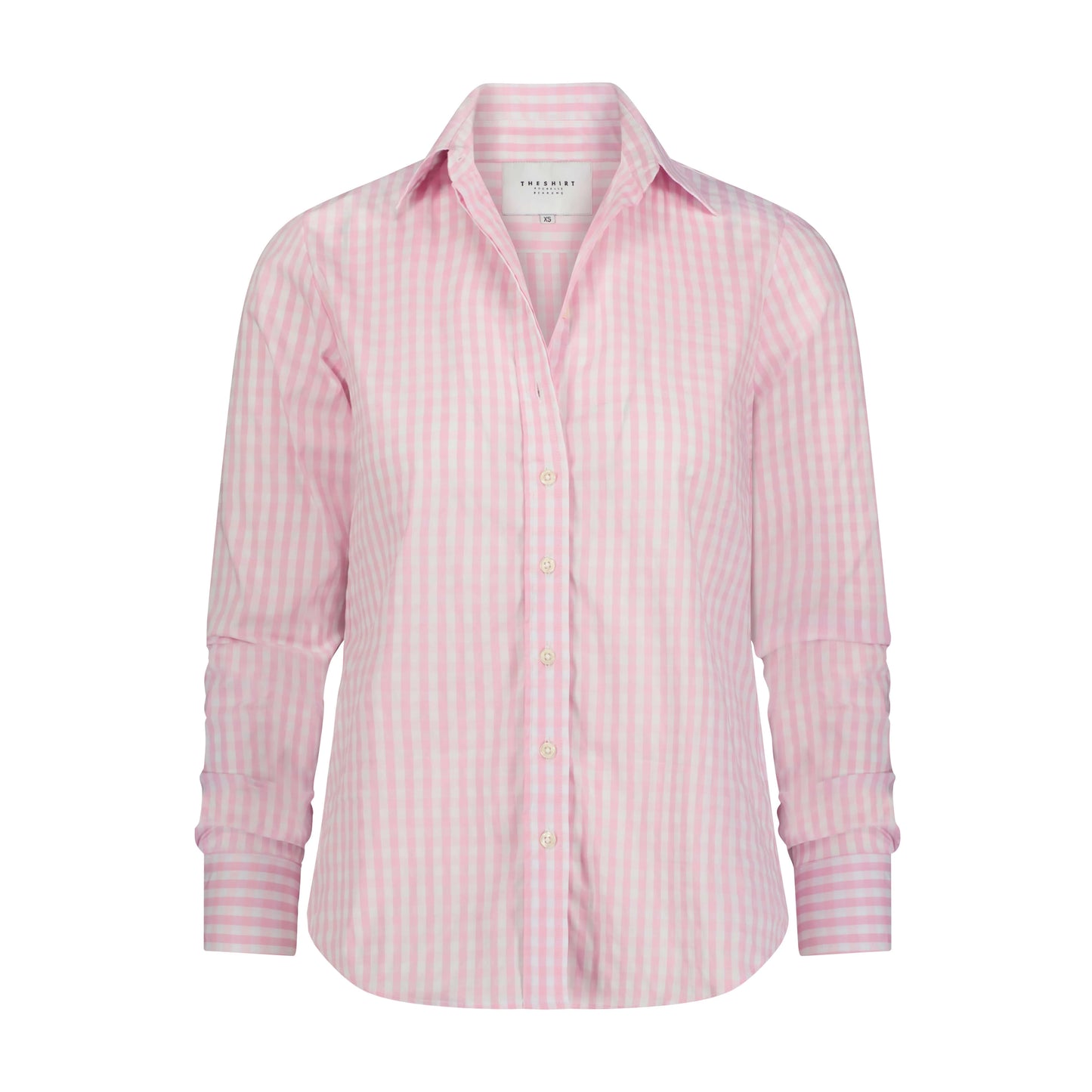The Icon Shirt in Stripe - Pink/White