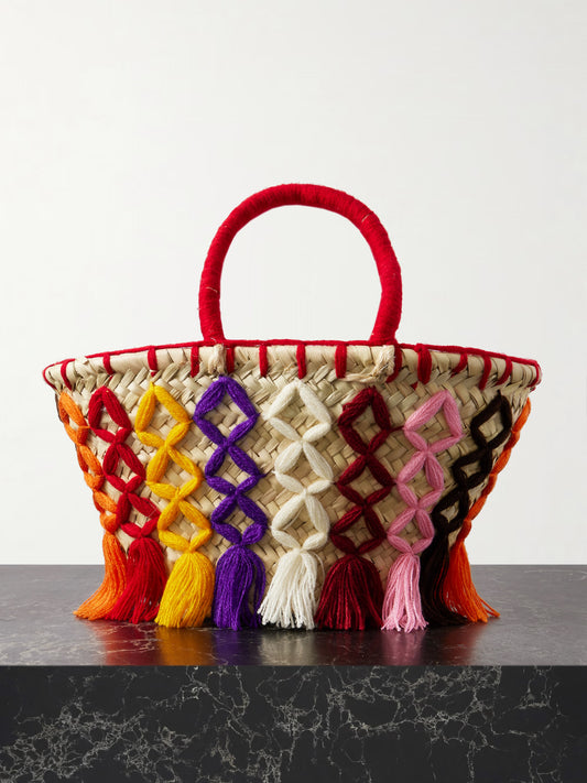 Small Woven Basket Bag