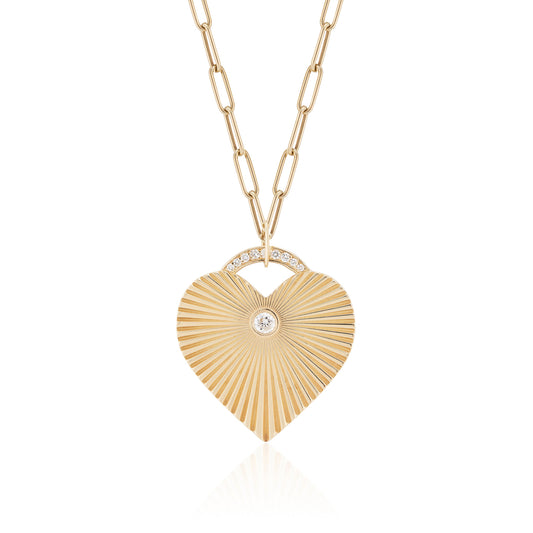 Revival Magna Heart Pendant Necklace with Diamonds