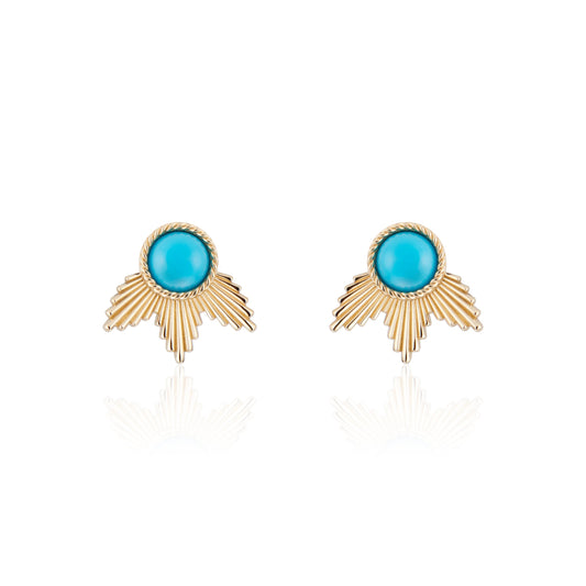 Revival Icarus Earrings with Turquoise