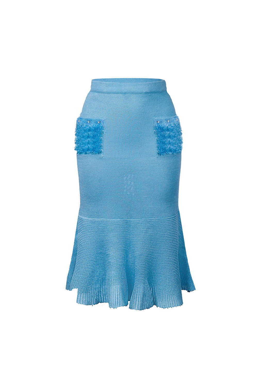 Baby Blue Knit Skirt