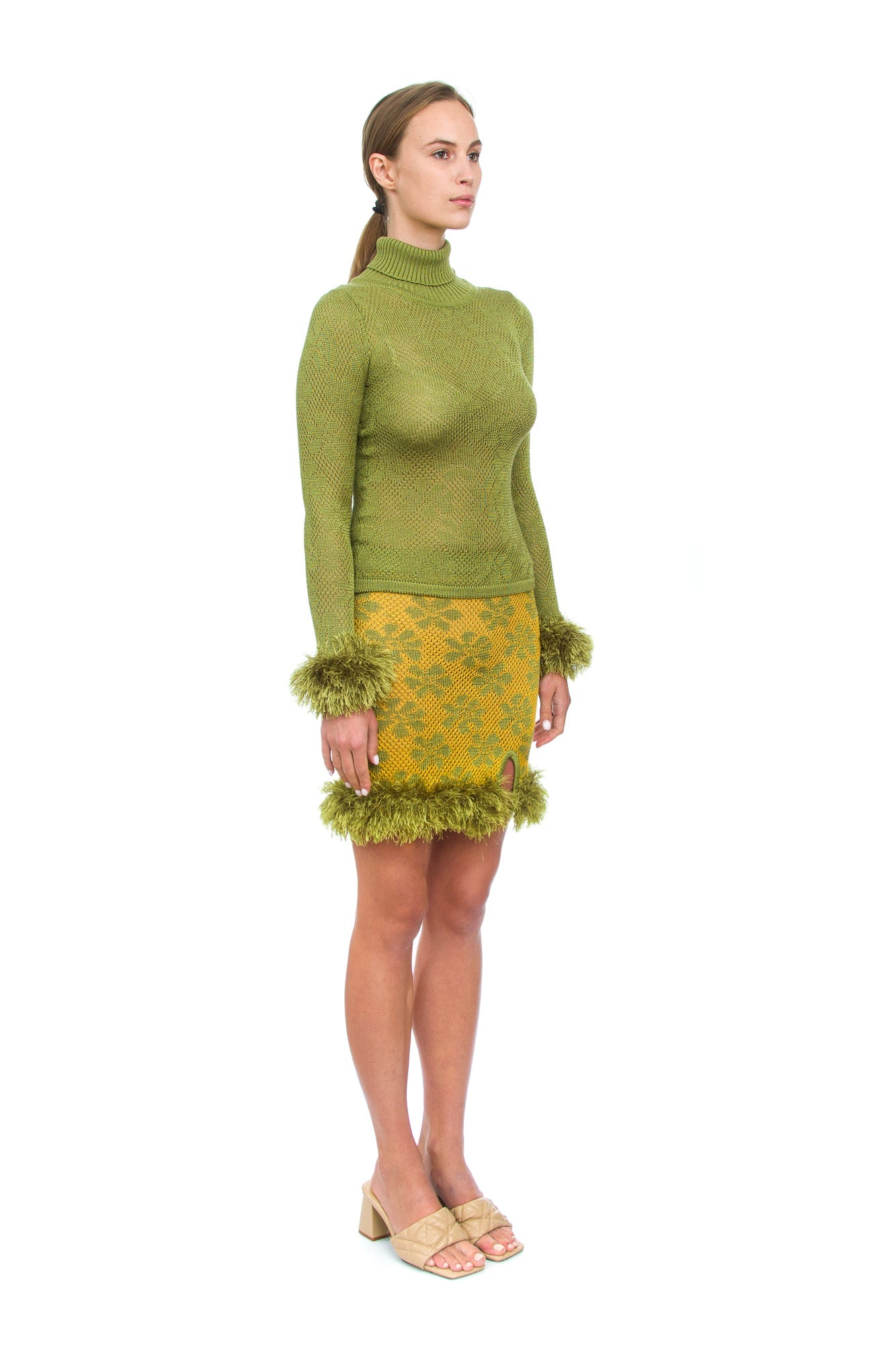 Green Knit Turtleneck