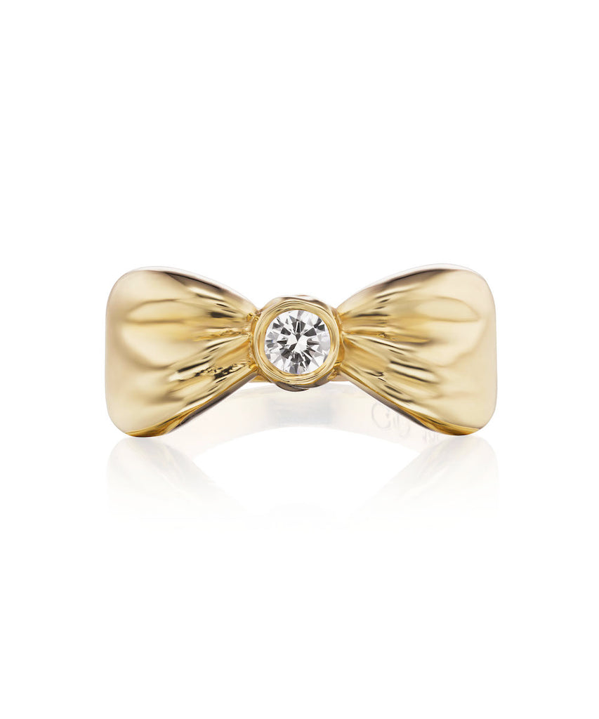 Diamond Bow Ring