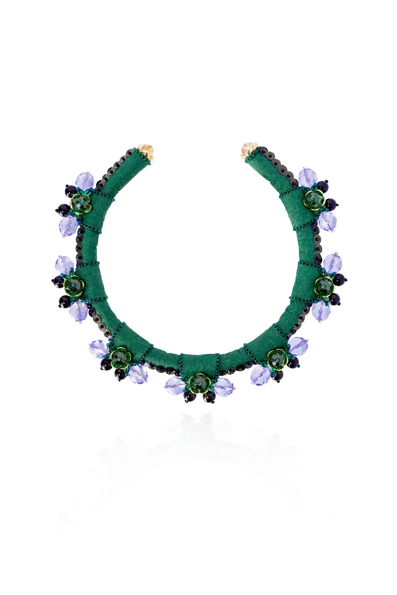 Amelie Necklace in Emerald Aster