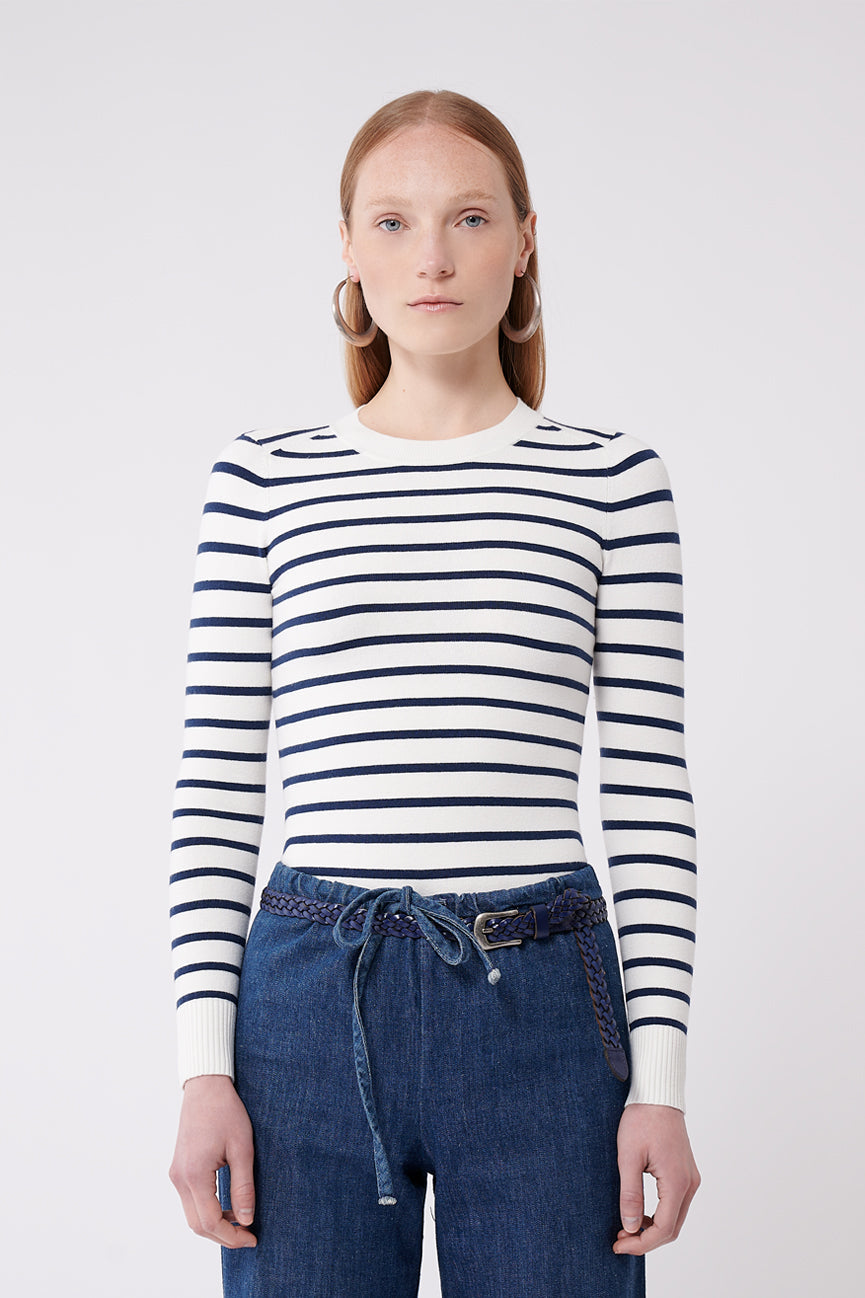 Joostricot striped clearance sweater