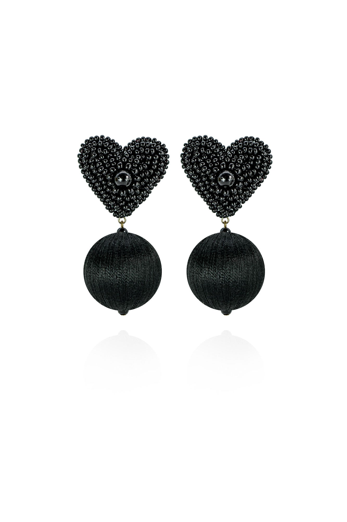 Luisa Earrings in Satin Ink