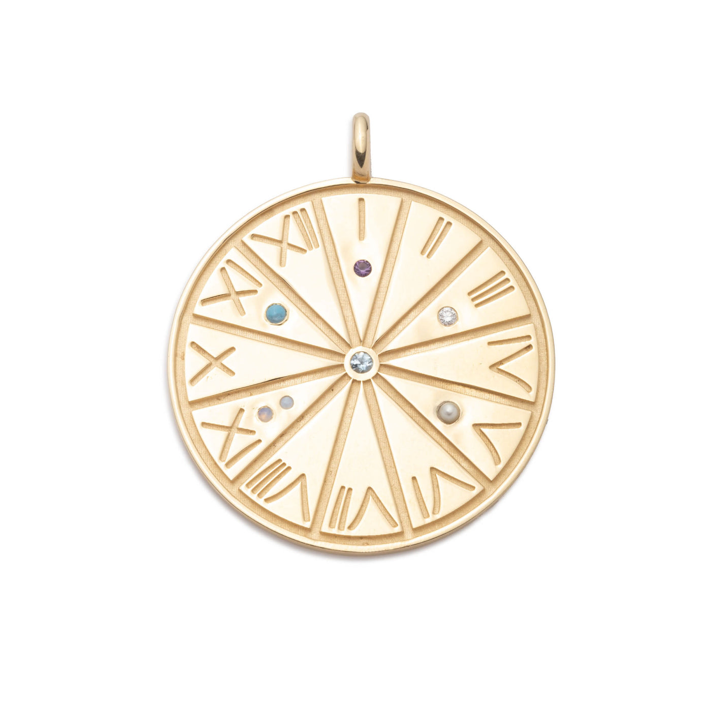 18k Yellow Gold Roman Pendant