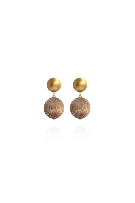 Sonia Petite Earrings in Toasted Taupe
